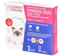 CLEMENT THEKAN Fiprokil Duo 2x0,5 ml Pipette(S) Unidose(S) 2 pc(s)
