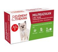 Clement Thekan Milprazikan Traitement Des Vers Plats Et Ronds Chaton 2 Comprimés Comprimé(S) pc(s)