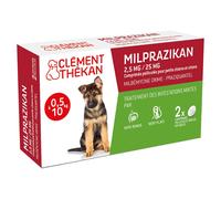 Clement Thekan Milprazikan Traitement Des Vers Plats Et Ronds Chiot 2 Comprimés Comprimé(S) pc(s)