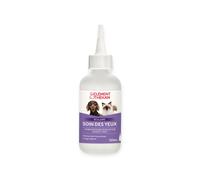 Clément Thékan Lotion nettoyante yeux chiens & chats – Soin gouttes ophtalmiques – 125 ml