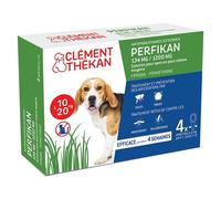 Clement Thekan Perfikan Anti-Puces Anti-Tiques Chien 10-20kg 4 pipettes