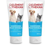 Clement Thekan Shampooing Peaux Sensibles Chien Chat 200ml 2x200 ml