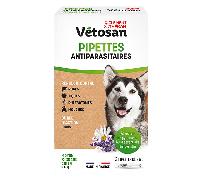 Clement Thekan Vetosan Anti-Puces Anti-Tiques Moyen et Grand Chien 2 pipettes