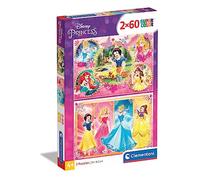Clementoni Puzzle Supercolor Collection Princess — 2 x 60 pièces