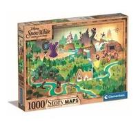 Clementoni Puzzle Disney Maps – 1000 pièces – Blanche-Neige