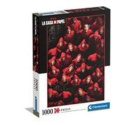 Clementoni 1000pzs Does Not Apply CASA De Papel/Money Heist 1000 pièces, Fantaisie, Film, Puzzle Netflix, Divertissement pour Adulte-fabriqué en Italie, 39654, Multicolore, Medium