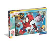 Clementoni - Puzzle Enfant 104 Pièces Spidey and His Amazing Spiderman-Fabriqué en Italie, 23777