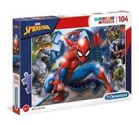 Clementoni Puzzle Marvel Spider-Man 104 pièces 6 ans+ Supercolor éducatif écologique 37,9x26,9 cm
