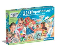 Clementoni - 110 Expériences - Dès 8 ans - Coffret scientifique enfants avec plus de 100 expériences de science, jeu éducatif STEM, jouet pour découvrir chimie, physique et botanique, idée cadeau