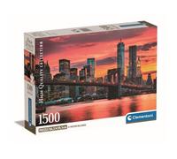 Clementoni - 1500p East River at Dusk - 59,2 x 84,3 cm - Avec poster