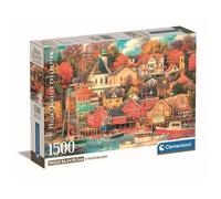 Clementoni - 1500p Good Times Harbor - 59,2 x 84,3 cm - Avec poster