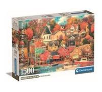 Clementoni - 1500p Good Times Harbor - 59,2 x 84,3 cm - Avec poster G