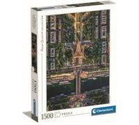 Clementoni - 1500p Vol au-dessus de Paris - 59,2 x 84,3 cm - Avec poster