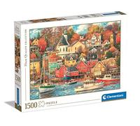 Puzzle 1500 pièces - Clementoni - Bon temps sur le port - Paysage et nature - Adulte - Coloris Unique
