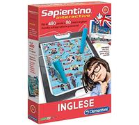 Clementoni - 16077 - Sapientino Interactive - Anglais, Stylo interactif - Jeu éducatif 7 Ans, électronique avec Piles incluses - Jeu d'apprentissage Anglais - Fabriqué en Italie