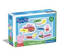 Clementoni 16352 English Words Peppa Pig Jeu éducatif pour Les premières expériences en Langue Anglaise Jeu coloré avec Peppa Pig pour Enfants à partir de 3 Ans