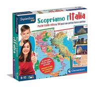 Clementoni - 16594 - Sapientino Plus - Nous découvrons l'Italie Smart - Puzzle Carte Physique Et Politique Italie, Jeu Éducatif Et Géographie pour Les Enfants De 6 Ans (Jeu en Italien), Made in Italy