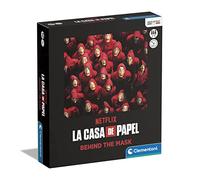Clementoni - 16637 - La CASA de Papel/Money Heist - Behind The Mask - Jeu de Plateau ludique - Jeu de société Famille - de 2 à 5 Joueurs - fabriqué en Italie, Jeu la CASA de Papel Multicolore