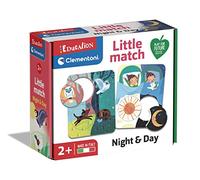 Clementoni - 16716 - Education - Little Match - Jour et Nuit - 12 Mini-Puzzles - Puzzle Enfant 2 Ans, Jeu éducatif 2 Ans, activités manuelles Enfants, matériaux 100% recyclés, fabriqué en Italie