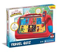 Clementoni 16806 Quiz Travel Marvel Spidey et Ses Amis Jouet éducatif interactif avec Stylo électronique pour Enfants à partir de 4 Ans Idéal pour Les déplacements et Les Voyages