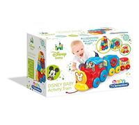 Clementoni - 17168 - Disney Baby - Petit Train pour Bébés - Premier Âge - Facile d'utilisation, sans Danger - Empilable pour la Tour de Bébé ou Le Rangement des Parents