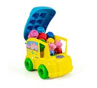 Clementoni - 17248 - Soft Clemmy - Bus Peppa Pig - premières Briques Jouet - Briques de Construction - Bloc Souple bébé 18 Mois, Jouet d'éveil, bébé Jouet, Jeu Premier âge