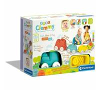 Clementoni - 17424 - Soft Clemmy - Touches, Bouges et Joues - Petit Train avec Ses Wagons et Ses Briques Souples - Jeu de Construction pour Bébés de 6 Mois et Plus
