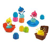 Clementoni - 17426 - Baby Shark Clemmy Medium Playset - premières Briques Jouet - Briques de Construction, 6 Mois et Plus