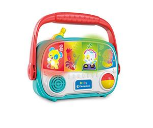 Clementoni - 17439 - Radio Jouet Première Infance, Jeu Musical électronique, Centre d'activité, Enfants 6 Mois +, Multicolore,