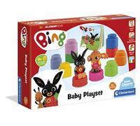 Clementoni - 17693 - Jeu de Jeux Bing avec Briques Clemmy - Briques Souples - Personnages Bing et Livre - Ensemble de Construction Souple pour Enfants 18 Mois - Fabriqué en Italie