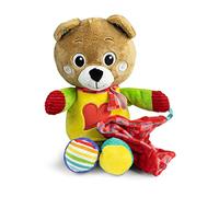 Clementoni - 17761 - Peluche Ourson - Bob The Bear - Peluches Bébé, Cadeau Naissance, Jouet D'Éveil Éducatif, Bébé Jouet 0 Mois, Jeu Premier Âge, 100% Lavable en Machine