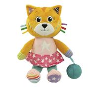 Clementoni - 17762 - Peluche Chat - Katy The Kitty - Peluches Bébé, Cadeau Naissance, Jouet D'Éveil Éducatif, Bébé Jouet 0 Mois, Jeu Premier Âge, 100% Lavable en Machine