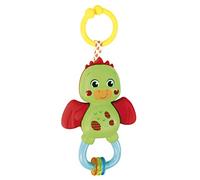 Clementoni - 17779 - Little Dragon Rattle - Sonaglio Neonato Con Massaggiagengive, Giocattolo Bambini 3 Mesi, Rafforza Le Capacità Motorie E Sensoriali - Made In Italy