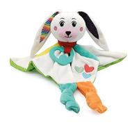 Clementoni - 17791 - Doudou Lapin - Sweet Bunny - Doudou et Peluches D’Éveil, Cadeau Naissance, Jouet D'Éveil Éducatif, Bébé Jouet 0 Mois, Jeu Premier Âge, 100% Lavable en Machine