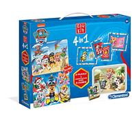 Clementoni - 18097 - Edukit 4 in 1 Pat'Patrouille (2 Puzzle, 6 Cubes et 1 Jeu d'association) - Jeu de Plateau ludique - Jeu éducatif - fabriqué en Italie, 3 Ans et Plus
