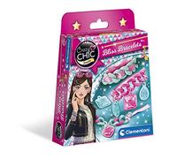 Clementoni - 18535 - Crazy Chic Jewels - Kit de Réalisation de Bracelets et Pendentifs - Jeu de Création et d'Artisanat pour Enfant - Développe la Créativité