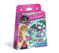 Clementoni - 18580 - Crazy Chic - Mineral jewels - coffret de bijoux pour filles - kit de loisir créatif, 6 ans et plus