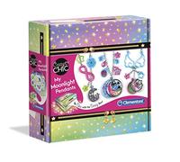 Clementoni - 18584 - Crazy Chic - My Moonlight Pendants - coffret de bijoux pour filles - loisir créatif, 7 ans et plus - fabriqué en Italie