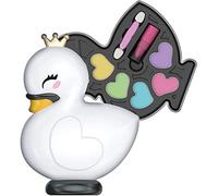 Clementoni - 18643 - Crazy Chic Make Up - Lovely Make Up - Palette de Maquillage Cygne pour Enfants - avec Divers Produits et Ustensiles Cosmétiques - Fard, Rouge à Lèvres, Etc.