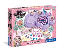 Clementoni - 18655 - Na Na Na Surprise! - Coffret manucure, décorations pour Les Ongles - Faux Ongles Enfant Fille 6 Ans, Ongles adhésifs kit pour Enfant Fille, Loisir créatif