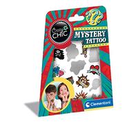 Clementoni - 18686 - Crazy Chic - Tatouages temporaires mystère - Old School - coffret pour enfants, autocollants, loisir créatif 6 ans
