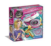 Clementoni - 18692 - Crazy Chic Fashion - Strass and Gems - Machine pour Fabrication de Strass Autocollants, Coffret de Bijoux pour Enfants - Art et Créations -