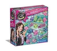 Clementoni Coffret de bijoux Crazy Chic 18757 – Multicolour Charms, loisir créatif pour filles 7 ans