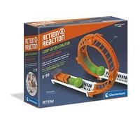 Clementoni - 19115 - Science et Jeu - Action et Réaction - Circuit de Billes pour Enfants de 8 à 99 Ans - Pack d'Extension de Parcours - avec Looping Accélérateur