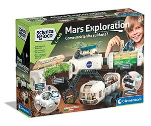 Clementoni 19243 Lab-NASA Mars Exploration - Jeu Scientifique, Base Spatiale, kit d'expériences, à partir de 8 Ans, Manuel en Italien (français Non Garanti), fabriqué en Italie, Multicolore