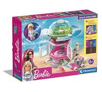 Clementoni - 19302 - Barbie - Exploratrice Spatiale - Coffret Station Spatiale avec Poupée Astronaute pour Enfants à partir de 6 Ans et Plus - Expériences Scientifique et Botanique