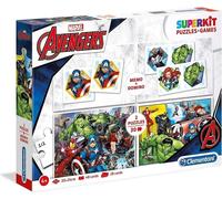 Clementoni - 2 x Puzzle + Memo + Domino - The Avengers
