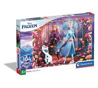 Clementoni - 20161 - Brilliant Puzzle - Disney La Reine des Neiges 2-104 pièces, Puzzle pour Enfants