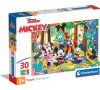 Clementoni - 20269 - Supercolor Puzzle Disney Mickey - Puzzle de 30 pièces - Puzzle Pour Les Enfants De 3 Ans Et Plus, Italy