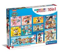 Clementoni - 20270 - Supercolor - Pat' Patrouille - 3 x 18, 4 x 30, 2 x 48 et 1 x 60 Pièces - Puzzle 10 en 1 du Dessin Animé - Jeu de Création et Logique pour Enfants à partir de 4 Ans et Plus